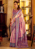 Bloom Pink Woven Patola Tissue Silk Saree