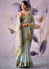 Haze Blue Woven Tissue Silk Saree