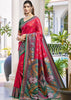 Aurora Red Woven Patola Silk Saree