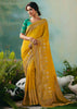 Haldi Yellow Woven Embroidered Banarasi Silk Saree