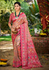 Magenta Pink Dual Tone Woven Banarasi Silk Saree