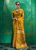 Memosa Yellow Woven Banarasi Satin Silk Saree