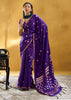 Vibrant Purple Woven Banarasi Satin Silk Saree