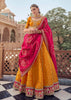 Zinnia Orange Embroidered Designer Lehenga Set