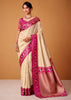 Off White Woven Banarasi Silk Saree