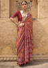 Tibetan Red Printed Patola Saree