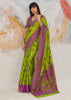 Pista Green Woven Kanjivaram Silk Saree
