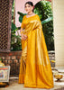 Vibrant Yellow Woven Kanjivaram Silk Saree