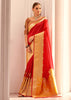 Bridal Red Woven Banarasi Silk Saree