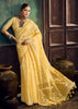 Yellow Woven Munga Cotton Silk Saree