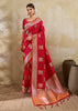 Bridal Red Woven Banarasi Silk Saree
