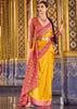 Festive Yellow Woven Banarasi Silk Saree