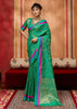 Medium Green Woven Banarasi Silk Saree