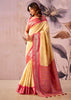 Off White Woven Tissue Silk Saree