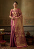 Dahlia Purple Woven Kanjivaram Silk Saree