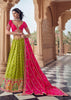 Lime Green Embroidered Designer Lehenga Set