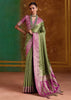 Piquant Green Banarasi Satin Silk Saree