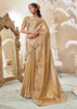 Royal Gold Embroidered Designer Saree
