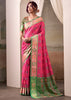 Princess Pink Woven Patola Silk Saree