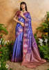 Lavender Purple Woven Banarasi Silk Saree
