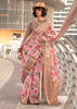 Blush Pink Woven Banarasi Tissue Silk Saree