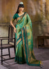 Aspen Green Woven Banarasi Silk Saree