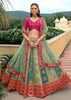 Emerald Blush Embroidered Lehenga