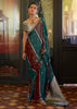 Maroon And Green Rangkat Satin Silk Saree