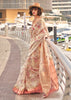 Ivory Woven Banarasi Tissue Silk Saree