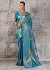 Blue Woven Kanjivaram Silk Saree