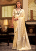 Rich Cream Woven Banarasi Sain Silk Saree