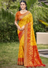 Mimosa Yellow Woven Patola Silk Saree
