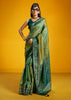 Lime Green Woven Banarasi Silk Saree