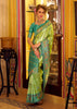 Lime Green Woven Patola Tissue Silk Saree