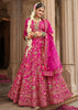 Rani Pink Heavy Embroidered Designer Lehenga