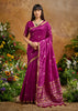 Royal Magenta Woven Banarasi Silk Saree