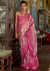 Paradise Pink Dual Tone Kanjivaram Silk Saree