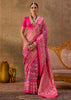 Hot Pink Printed Patola Silk Saree