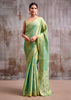 Sea Green Woven Tissue Silk Saree