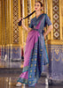 Mulberry Purple Woven Banarasi Silk Saree