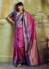 Orchid Purple Woven Banarasi Silk Saree