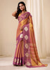 Golden Glow Woven Tissue Silk Saree