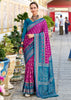 Dahlia Purple Woven Soft Silk Saree