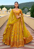 Regal Yellow Embroidered Lehenga