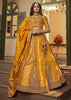 Festive Yellow Banarasi Designer Lehenga