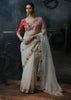 Lily White Embroidered Designer Saree