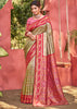 Olive Green Woven Kanjivaram Silk Saree