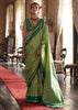 Pistachio Green Banarasi Tussar Silk Saree