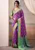 Royal Purple Woven Patola Silk Saree
