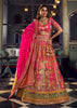 Fuchsia Pink Heavy Banarasi Designer Lehenga